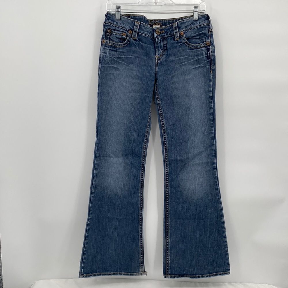 Silver Jeans Womens Stretch Low Rise Bootcut Aiko Denim Jeans Blue Size 30/30